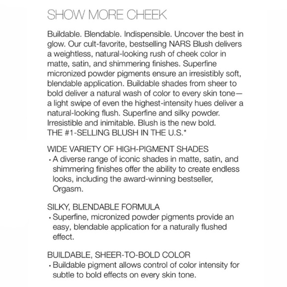 NARS Blush ORGASM *ORIGINAL FORMULA • DISCONTINUED* - Picture 14 of 14